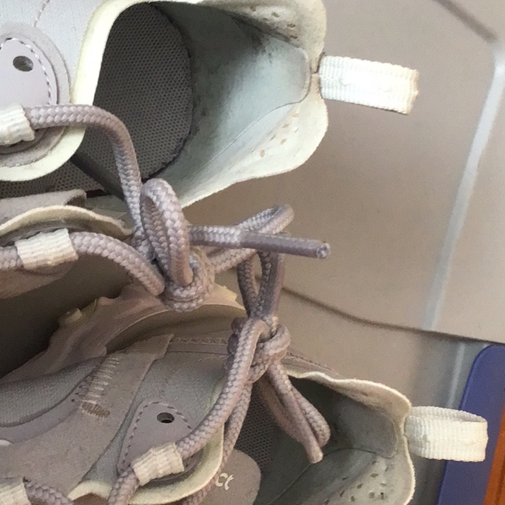 Nike React Element Light Gray Sage Green Sneakers - image 3